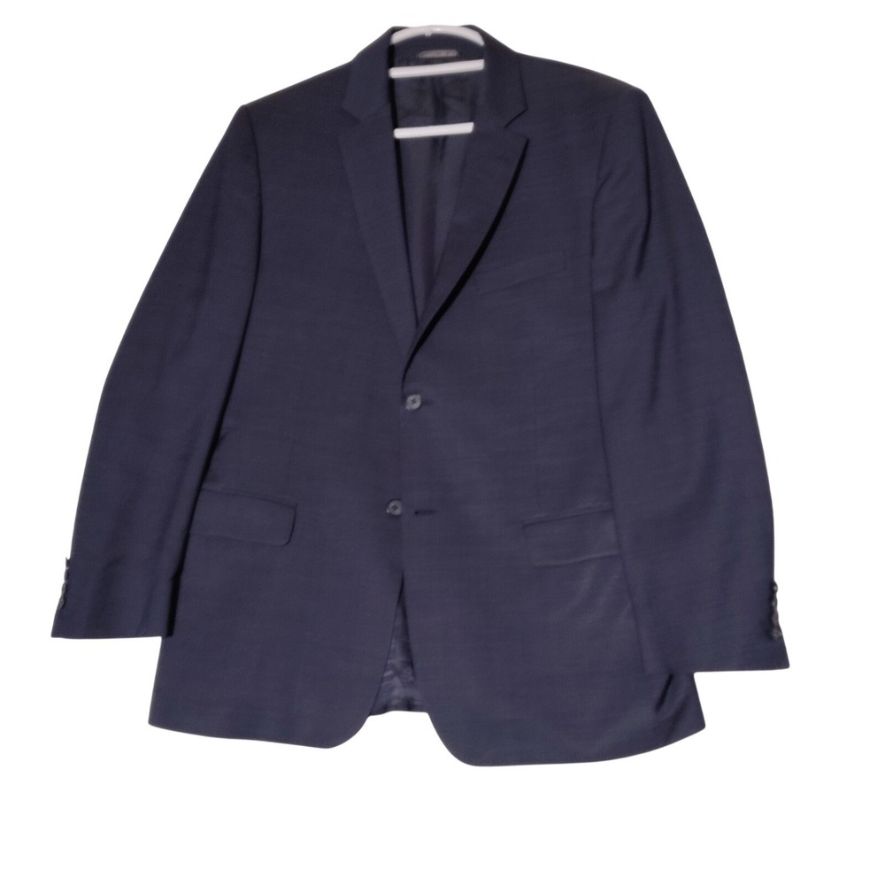 S. Cohen Mens 42R Blue Canada 100% Wool Blazer Sport Coat Suit Jacket